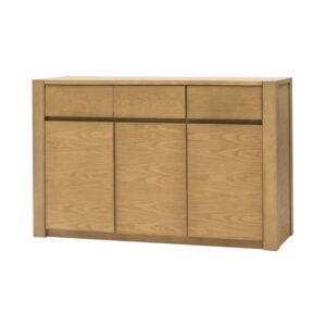 Credenza frassino 3 porte 3 cassetti colore miele