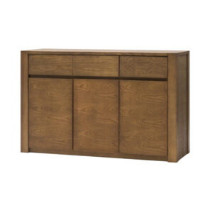 Credenza frassino 3 porte 3 cassetti colore tabacco