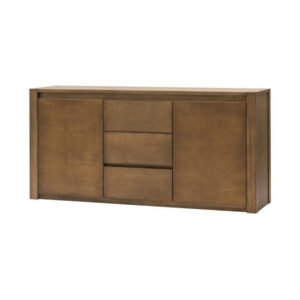 Credenza in frassino 2 porte + 3 cassetti colore tabacco4