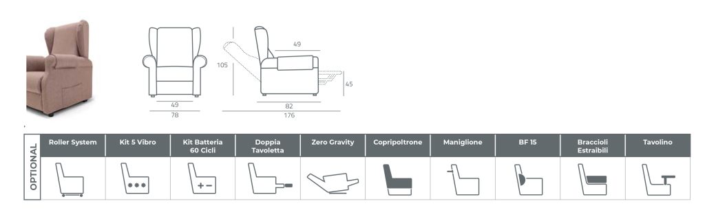 Poltrona relax Vanity - nikomarket.eu