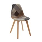 Sedia in ecopelle patchwork multicolore