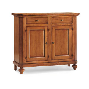 Credenza noce due ante due cassetti Misure: L.104xP.43xH.98 Colore: Noce