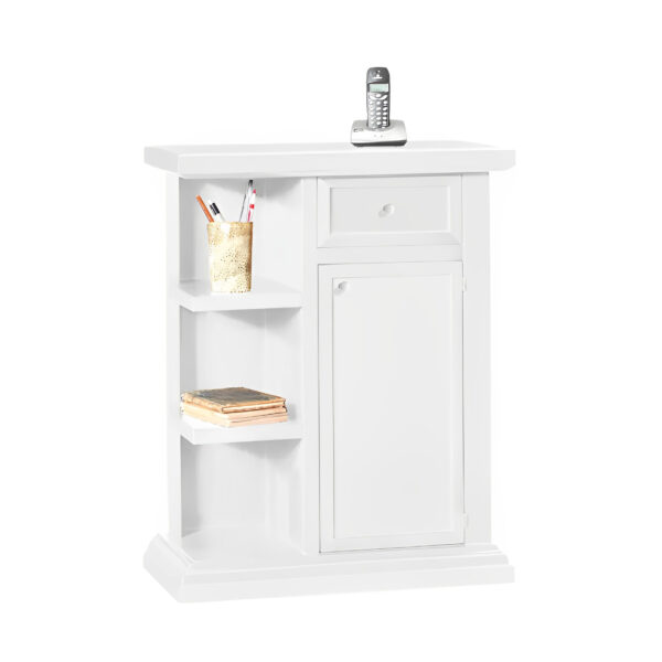 Credenza bianco opaco unanta un cassetto due mensole - Art 1373 -1