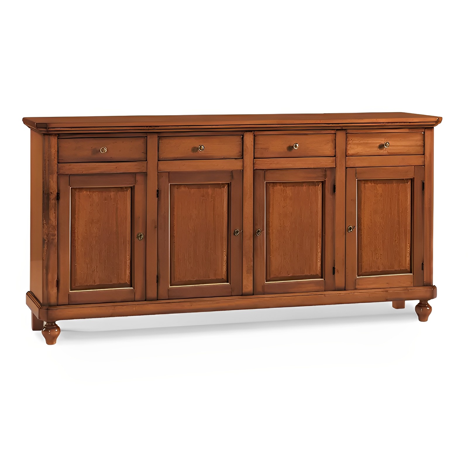 Credenza noce quattro ante quattro cassetti