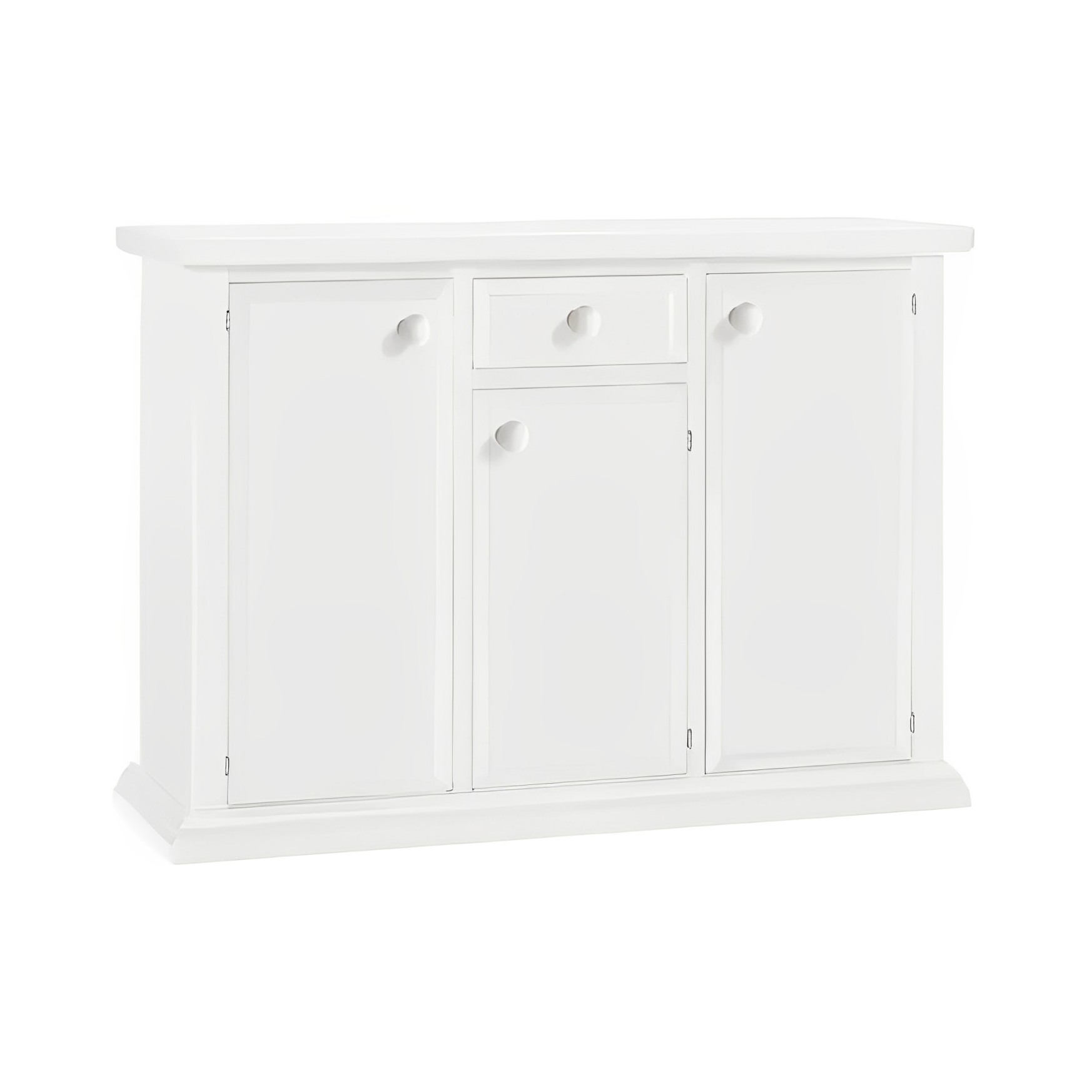 Credenza tre ante un cassetto bianco opaco - Art 1391