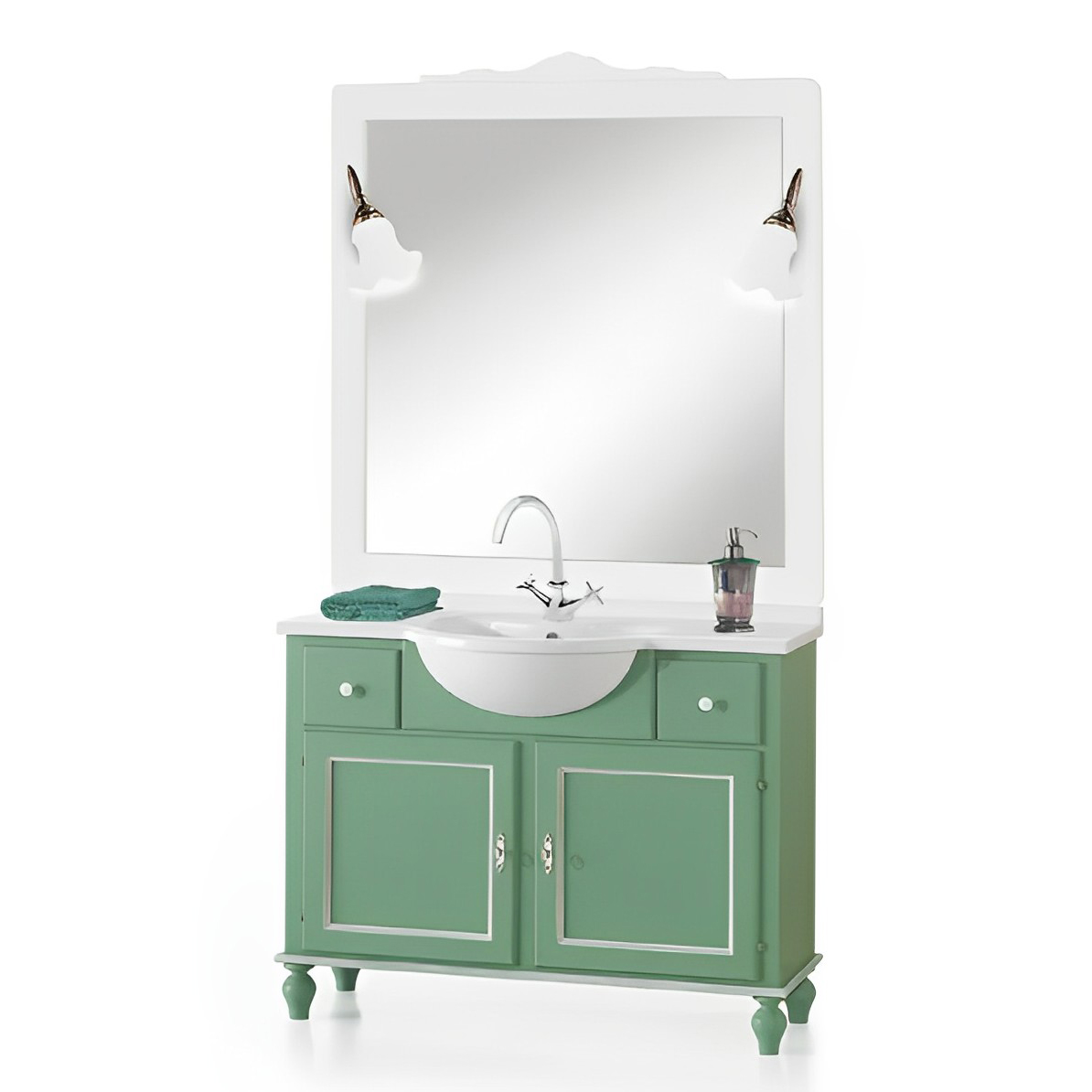 Mobile lavabo con specchio e lampade - Art 737-A