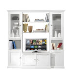 Parete Porta Tv Bianco Opaco Art 575