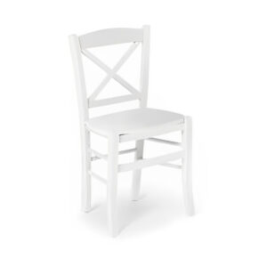 Sedia in legno bianca paesana - Art 751