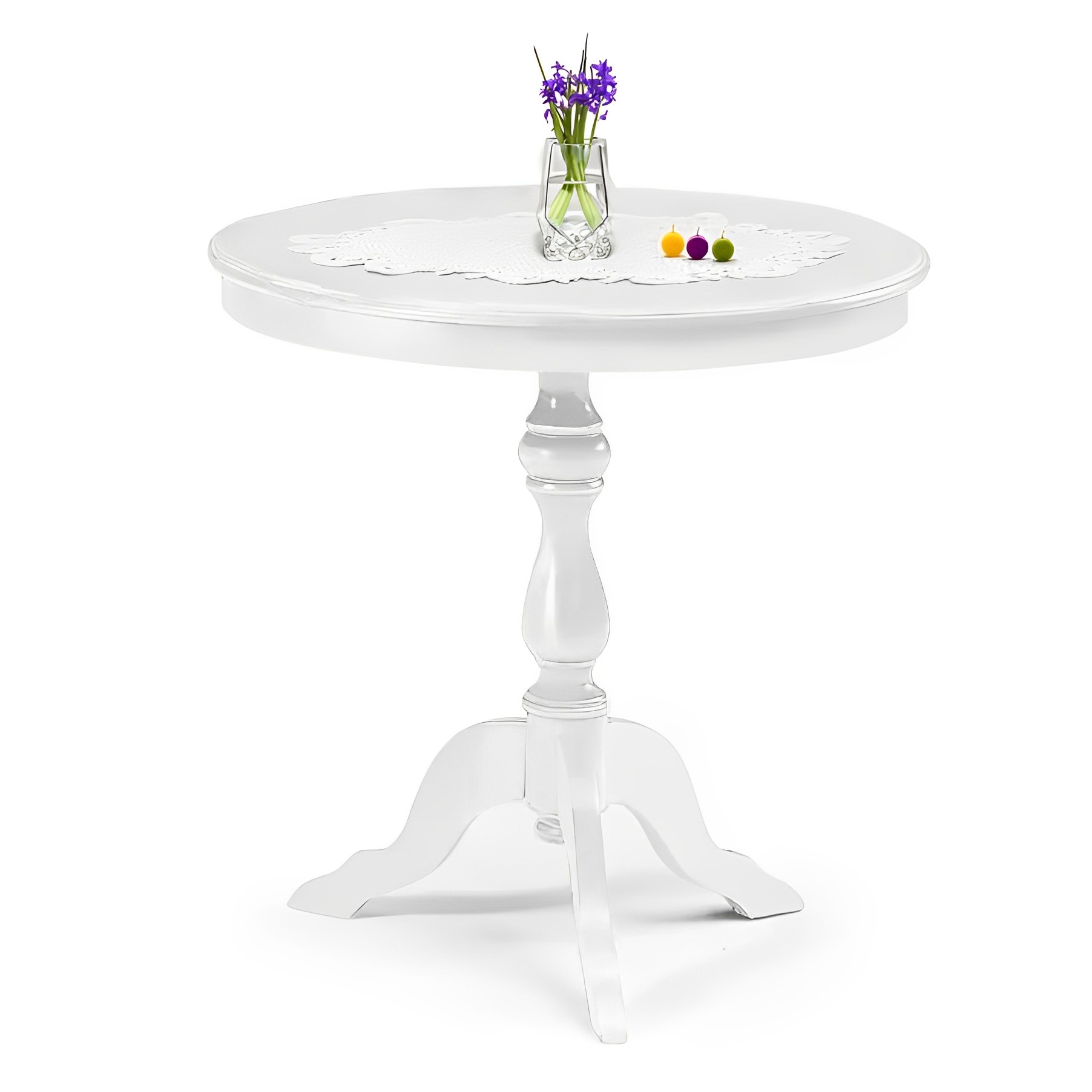 Tavolino rotondo bianco opaco - Art1013