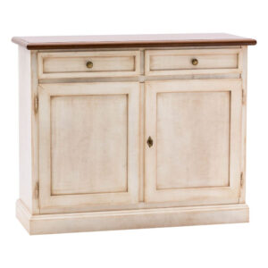 Credenza 2 porte martini noce bianco anticato