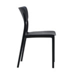LF6023-Sedie Palermo Nere in Polipropilene Impilabile e Resistente-01