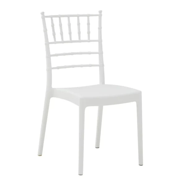 LF6075-Sedia FLAVIA Bianco Moderna Impilabile in Polipropilene-01