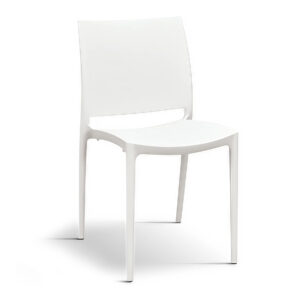sedia in polipropilene colore bianco