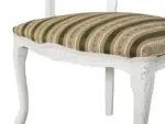 Poltroncina Parigina Verde in legno bianco opaco-04