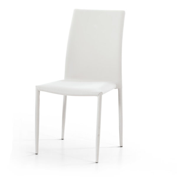 art-622-Sedia Tessuto Bianco